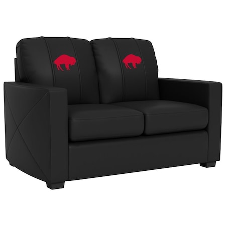 Dreamseat Silver Loveseat with Buffalo Bills Secondary Logo XZ7759003LSCDBK-PSNFL20016